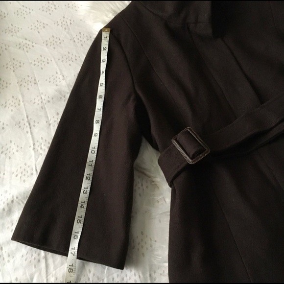 Brown Fitted Jacket W/ Belt - Picture 4 of 8